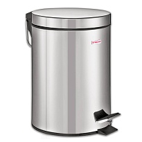 Ведро-контейнер для мусора (урна) с педалью LAIMA Classic, 12 л, зеркальное, нержавеющая сталь, со съемным внутренним ведром в Рославле