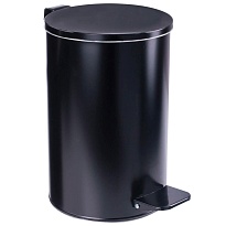 Ведро для мусора с педалью, усиленное, Титан, 10 л, черное, оцинкованная сталь в Рославле Ведро для мусора с педалью, усиленное, Титан, 10 л, черное, оцинкованная сталь в Рославле