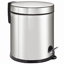 Ведро-контейнер для мусора урна с педалью LAIMA Classic Plus, 5 л, зеркальное в Рославле