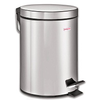 Ведро-контейнер для мусора (урна) с педалью LAIMA Classic, 5 л, зеркальное, нержавеющая сталь, со съемным внутренним ведром в Рославле