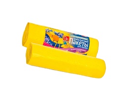 Мешки для мусора 35 л, ароматизированные, Лимон, желтые, в рулоне 10 шт., ПНД, 12 мкм, 560х530 мм, GRIFON Aroma, 101-080 Li в Рославле