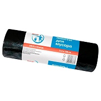 Мешки для мусора 240 л, черные, в рулоне 10 шт., ПВД 30 мкм, 1400х1120 мм, PACLAN Professional, 606336 в Рославле