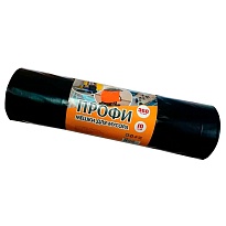 Мешки для мусора 360 л, черные, в рулоне 10 шт., ПВД 65 мкм, 1400х1100 мм, Концепция Быта Профи, 603736 в Рославле Мешки для мусора 360 л, черные, в рулоне 10 шт., ПВД 65 мкм, 1400х1100 мм, Концепция Быта Профи, 603736 в Рославле