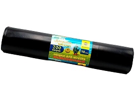 Мешки для мусора 200 л, ароматизированные, черные, в рулоне 10 шт., ПВД, 100 мкм, 1200х800 мм, Добрыня, Dob20010black в Рославле Мешки для мусора 200 л, ароматизированные, черные, в рулоне 10 шт., ПВД, 100 мкм, 1200х800 мм, Добрыня, Dob20010black в Рославле