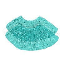 Бахилы бирюзовые 2000 шт (1000 пар), 16 мкм, однослойные, с одной резинкой, Эконом в Рославле