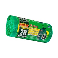 Мешки для мусора 20 л, биоразлагаемые, с ручками, черные, в рулоне 30 шт., ПНД, 10 мкм, 550х440 мм, Крепак, 4607075710047 в Рославле Мешки для мусора 20 л, биоразлагаемые, с ручками, черные, в рулоне 30 шт., ПНД, 10 мкм, 550х440 мм, Крепак, 4607075710047 в Рославле