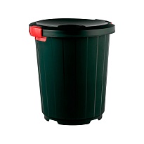Мусорный бак с крышкой - воронкой на колесах 105 л темно-зеленый 105 темно-зеленый в Рославле Мусорный бак с крышкой - воронкой на колесах 105 л темно-зеленый 105 темно-зеленый в Рославле