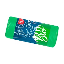 Мешки для мусора 120 л, биоразлагаемые, зеленые, рулон 10 шт., ПНД, 16 мкм, 1100х700 мм, БИО, МБ2158 (МНБ 120-10ж) в Рославле