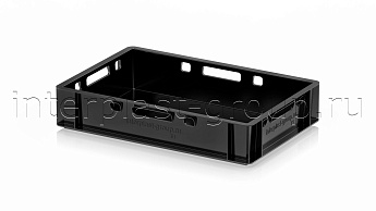 Ящик для мяса и колбасных изделий Е-1 черный в Рославле Ящик для мяса и колбасных изделий Е-1 черный в Рославле