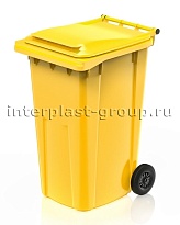 Контейнер для мусора 240 л желтый облегченный 240 желтый в Рославле