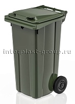 Мусорный контейнер 120 л зеленый в Рославле