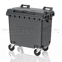 Мусорный контейнер 770 л серый 770 серый в Рославле