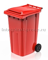 Контейнер для мусора 240 л красный облегченный 240 красный в Рославле Контейнер для мусора 240 л красный облегченный 240 красный в Рославле