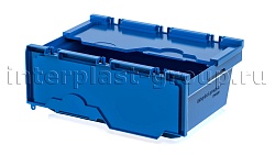 Вкладываемый контейнер KV 6422 с распашной крышкой голубой