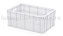 Ящик пластиковый для молока, мяса, овощей и фруктов белый